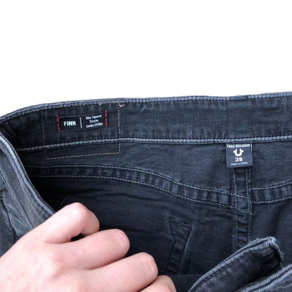 Brand New True Religion Jeans Size 38 FINN Gray - Picture 7 of 11